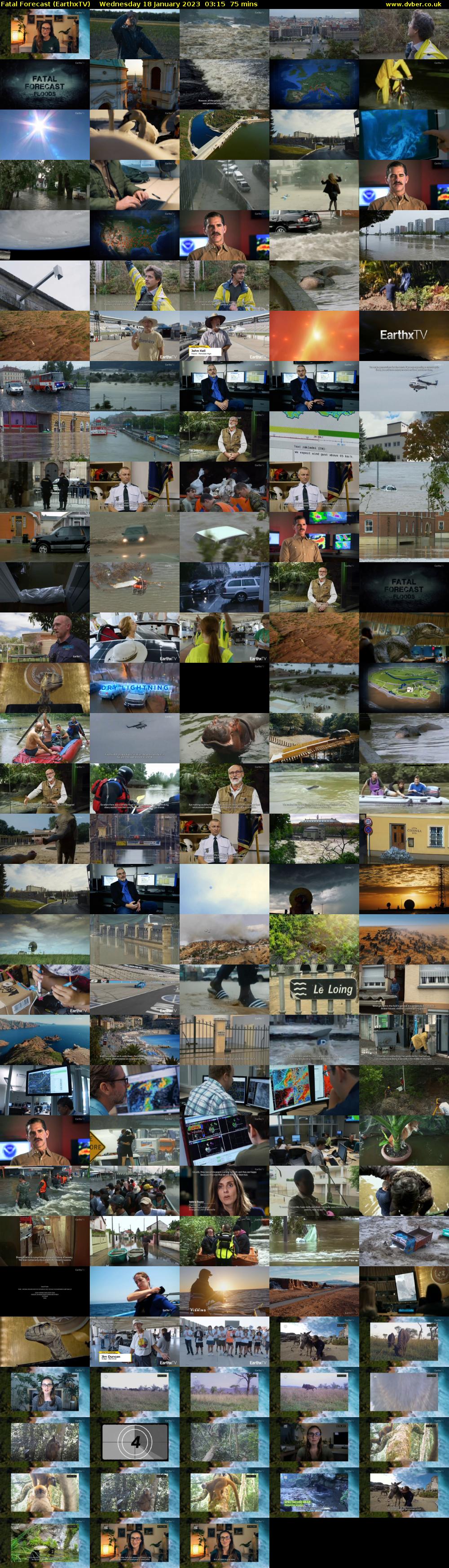 Fatal Forecast (EarthxTV) Wednesday 18 January 2023 03:15 - 04:30