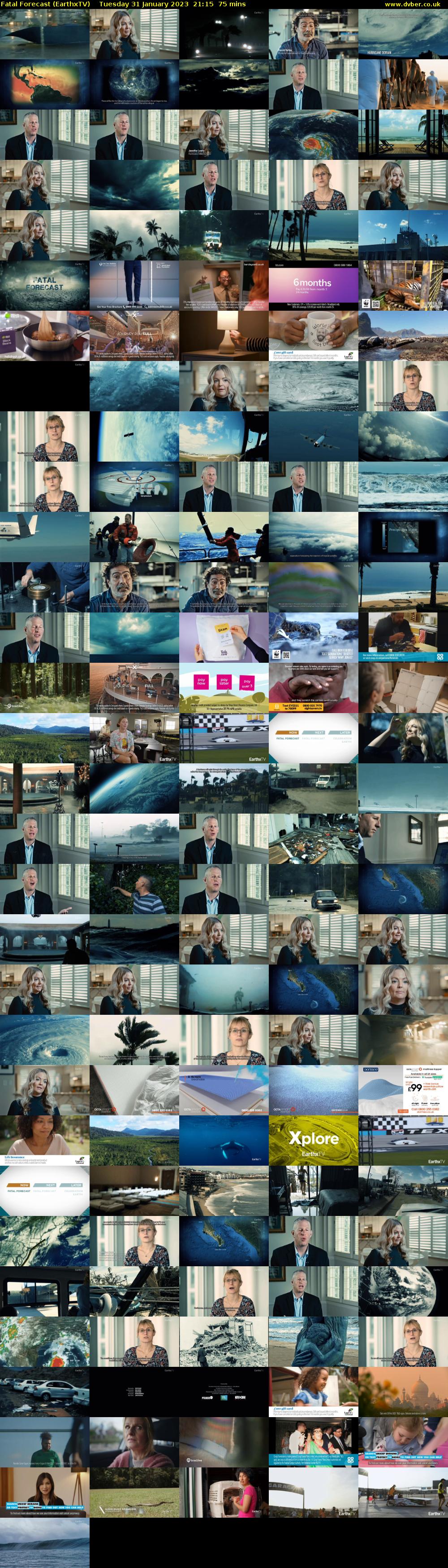 Fatal Forecast (EarthxTV) Tuesday 31 January 2023 21:15 - 22:30