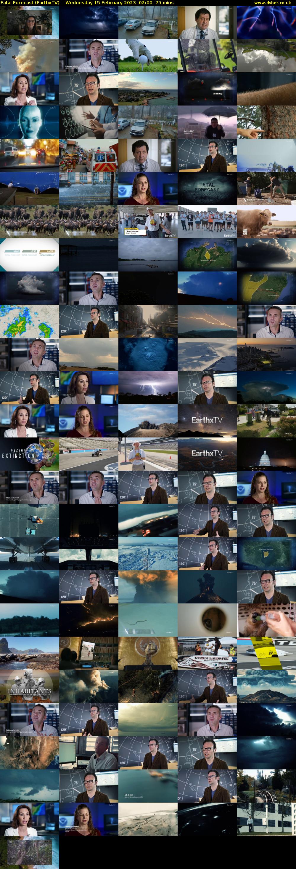 Fatal Forecast (EarthxTV) Wednesday 15 February 2023 02:00 - 03:15