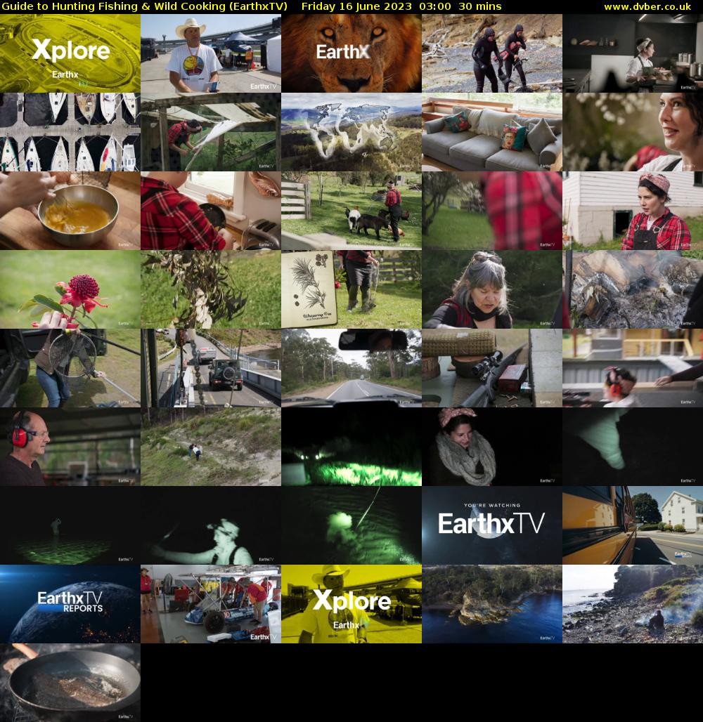 Guide to Hunting Fishing & Wild Cooking (EarthxTV) Friday 16 June 2023 03:00 - 03:30