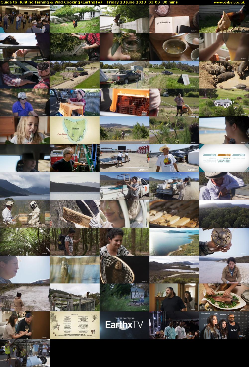 Guide to Hunting Fishing & Wild Cooking (EarthxTV) Friday 23 June 2023 03:00 - 03:30