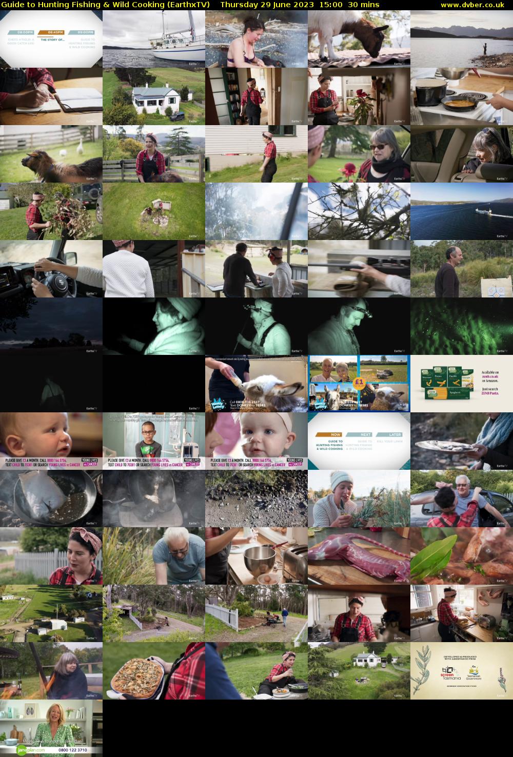 Guide to Hunting Fishing & Wild Cooking (EarthxTV) Thursday 29 June 2023 15:00 - 15:30