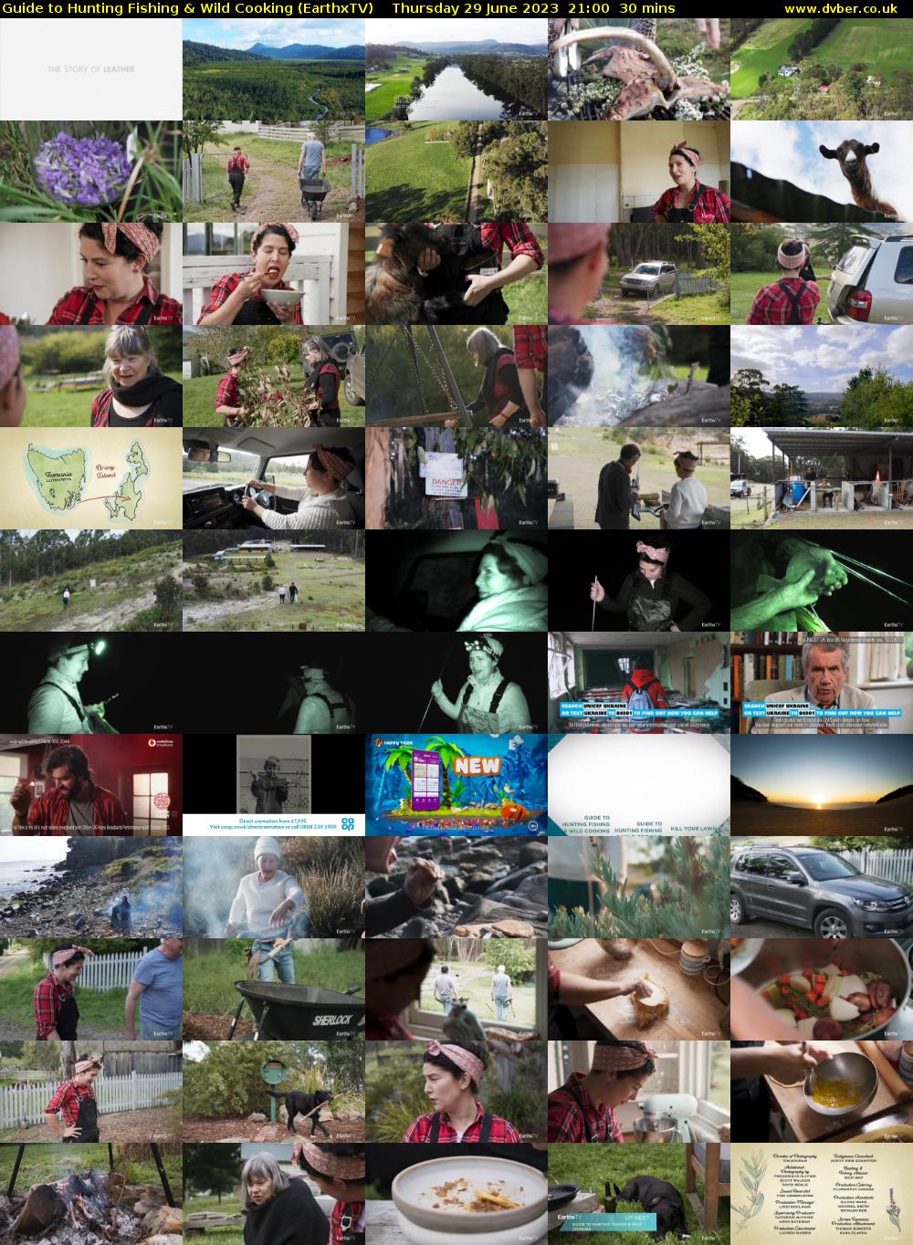 Guide to Hunting Fishing & Wild Cooking (EarthxTV) Thursday 29 June 2023 21:00 - 21:30