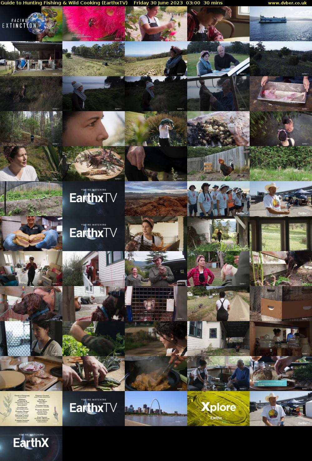 Guide to Hunting Fishing & Wild Cooking (EarthxTV) Friday 30 June 2023 03:00 - 03:30