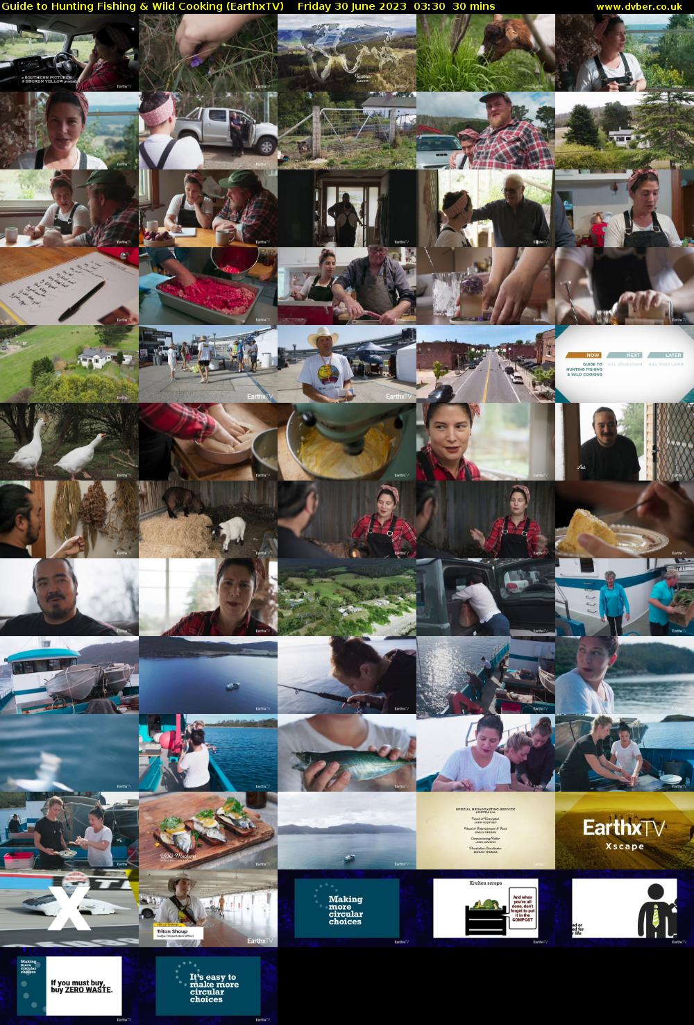 Guide to Hunting Fishing & Wild Cooking (EarthxTV) Friday 30 June 2023 03:30 - 04:00