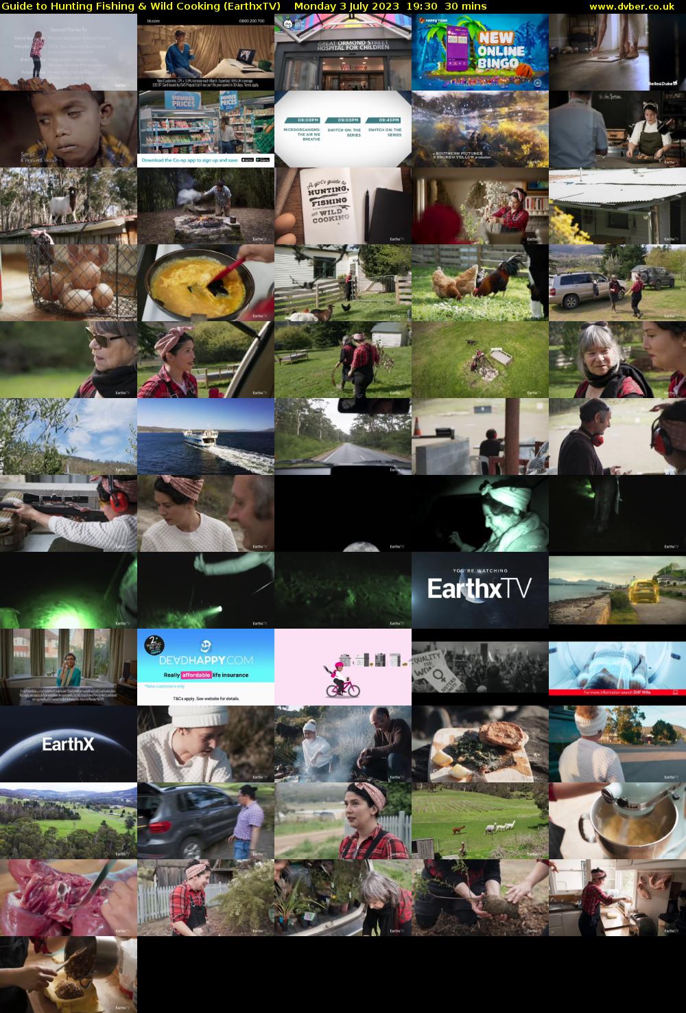 Guide to Hunting Fishing & Wild Cooking (EarthxTV) Monday 3 July 2023 19:30 - 20:00