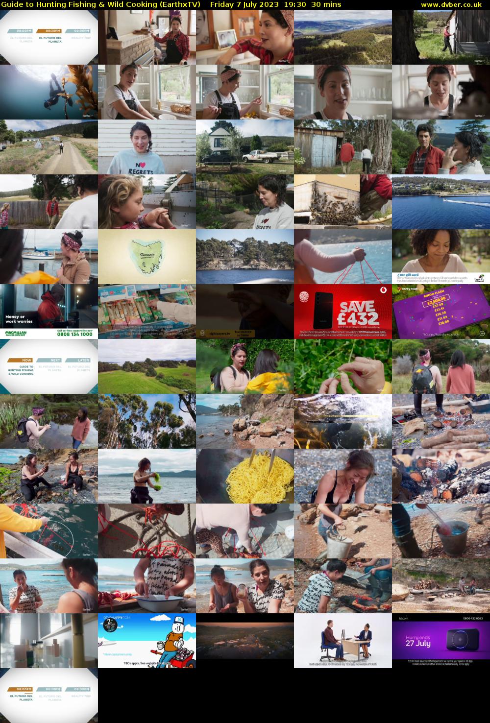 Guide to Hunting Fishing & Wild Cooking (EarthxTV) Friday 7 July 2023 19:30 - 20:00