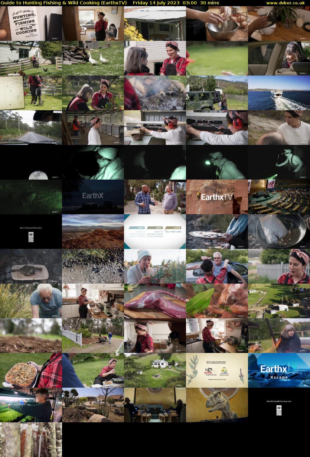 Guide to Hunting Fishing & Wild Cooking (EarthxTV) Friday 14 July 2023 03:00 - 03:30