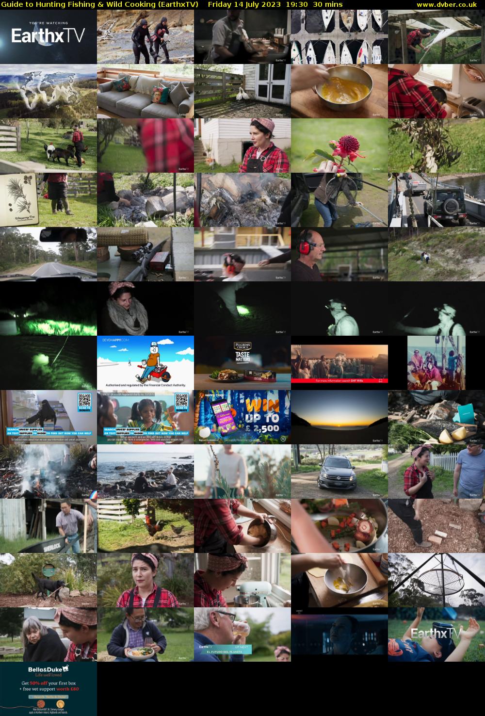 Guide to Hunting Fishing & Wild Cooking (EarthxTV) Friday 14 July 2023 19:30 - 20:00