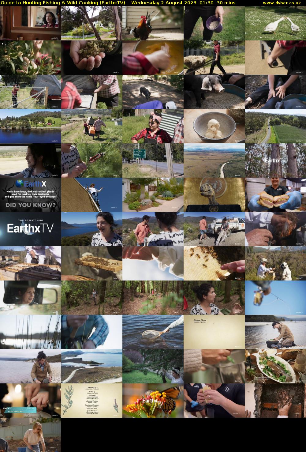 Guide to Hunting Fishing & Wild Cooking (EarthxTV) Wednesday 2 August 2023 01:30 - 02:00