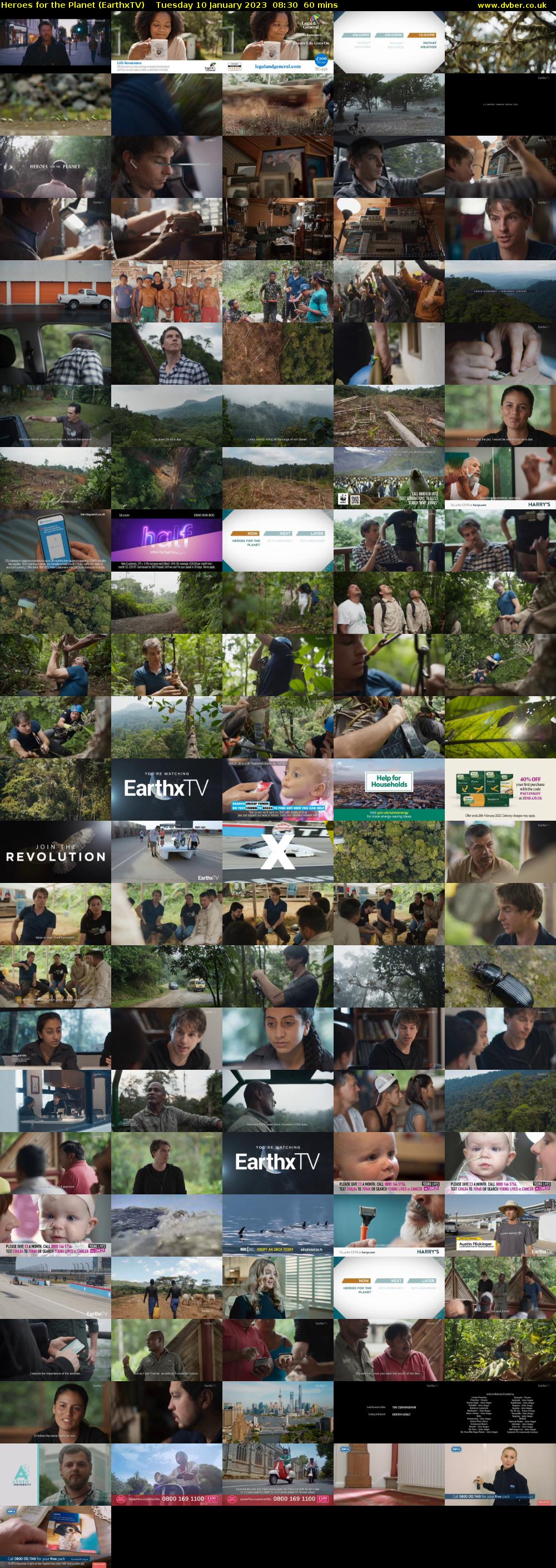 Heroes for the Planet (EarthxTV) Tuesday 10 January 2023 08:30 - 09:30