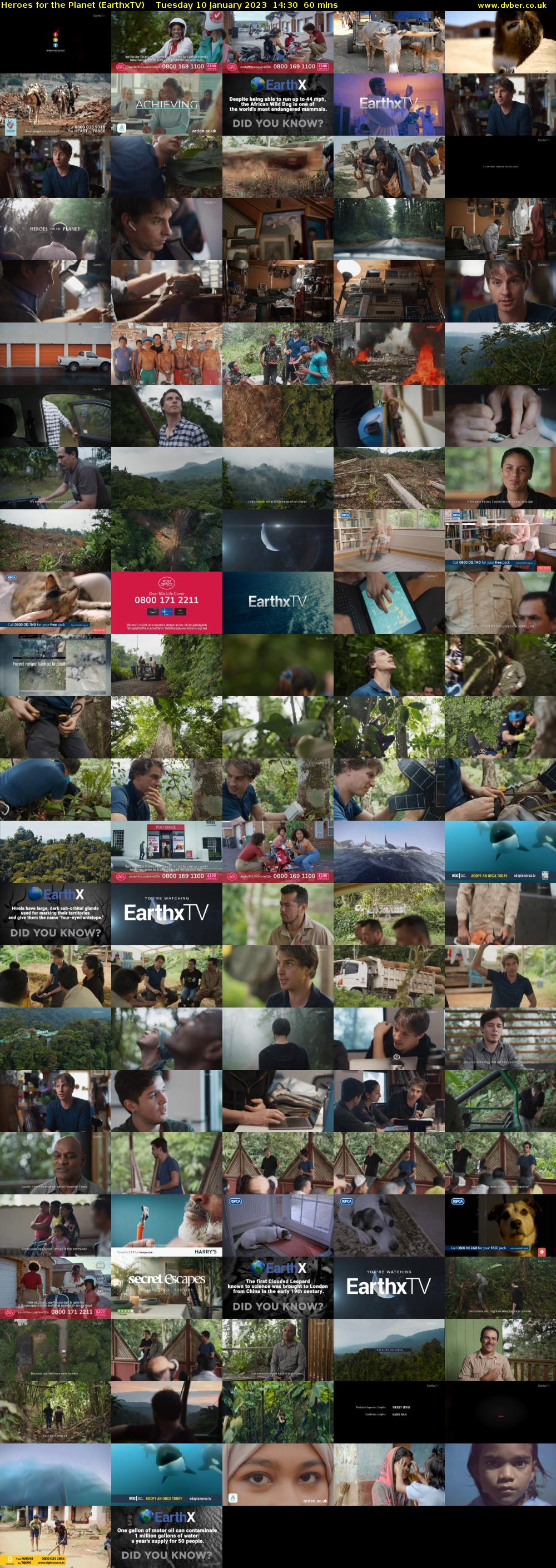 Heroes for the Planet (EarthxTV) Tuesday 10 January 2023 14:30 - 15:30