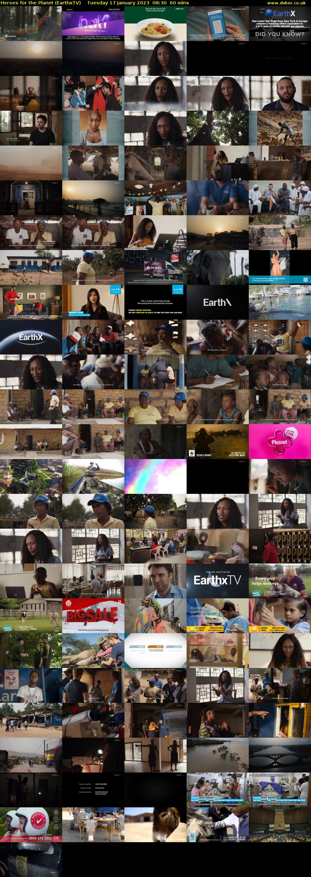 Heroes for the Planet (EarthxTV) Tuesday 17 January 2023 08:30 - 09:30