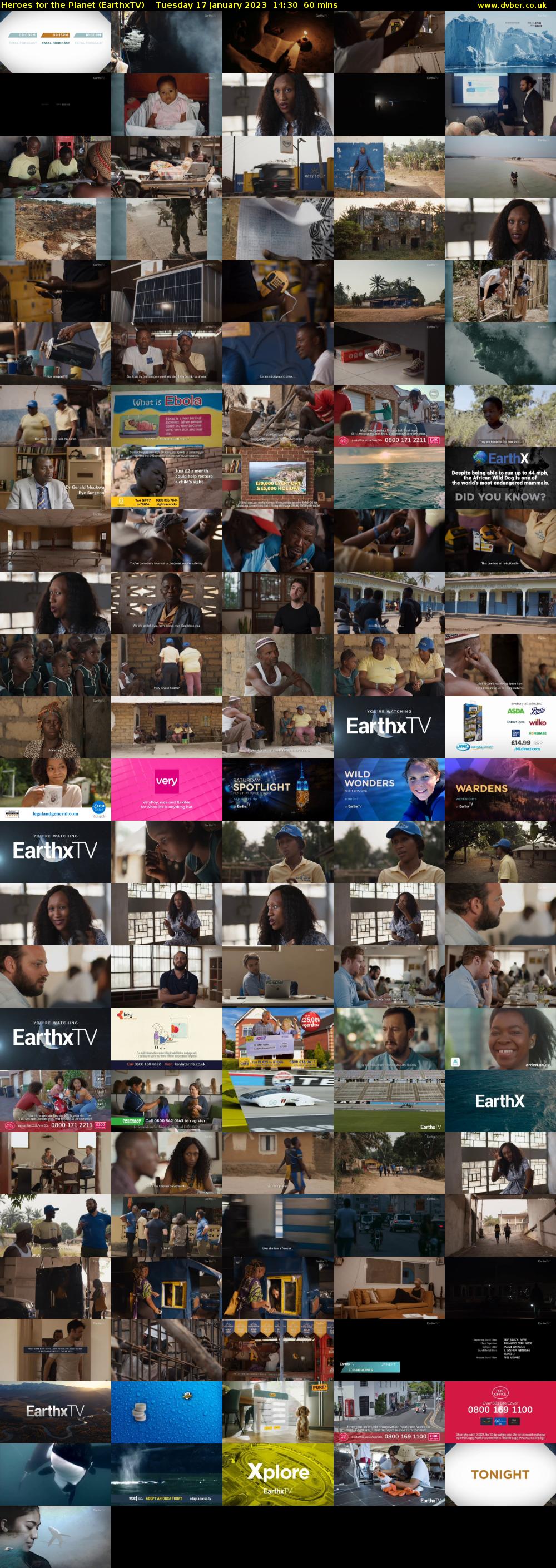 Heroes for the Planet (EarthxTV) Tuesday 17 January 2023 14:30 - 15:30