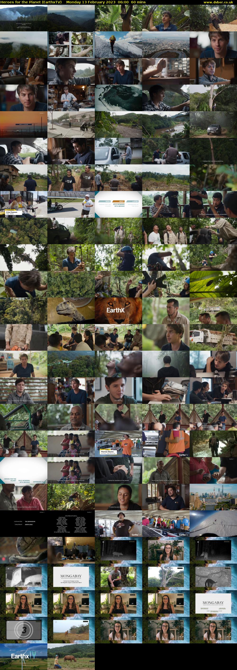 Heroes for the Planet (EarthxTV) Monday 13 February 2023 06:00 - 07:00