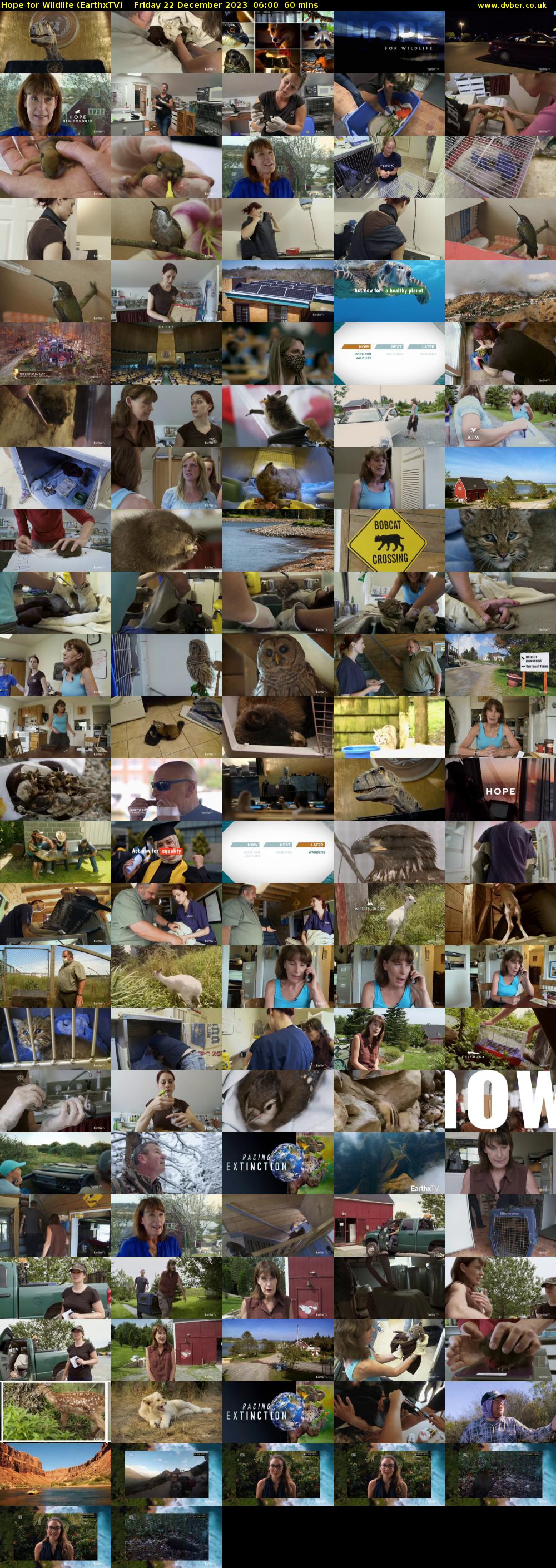 Hope for Wildlife (EarthxTV) Friday 22 December 2023 06:00 - 07:00