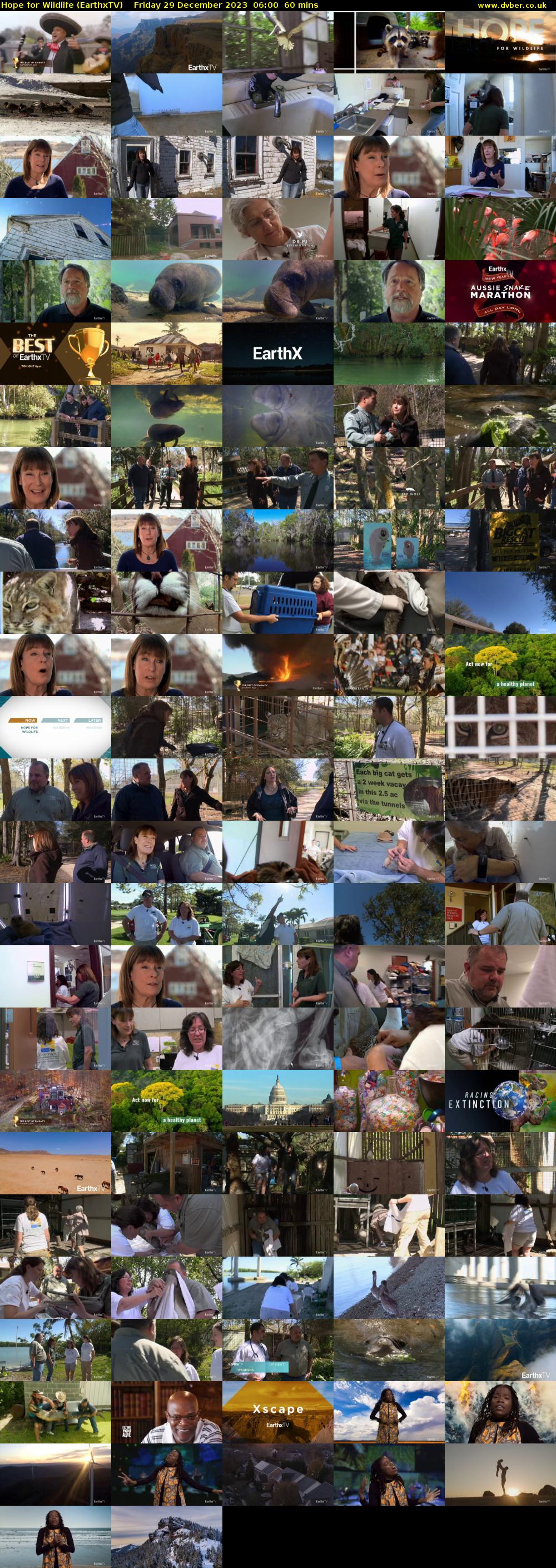 Hope for Wildlife (EarthxTV) Friday 29 December 2023 06:00 - 07:00