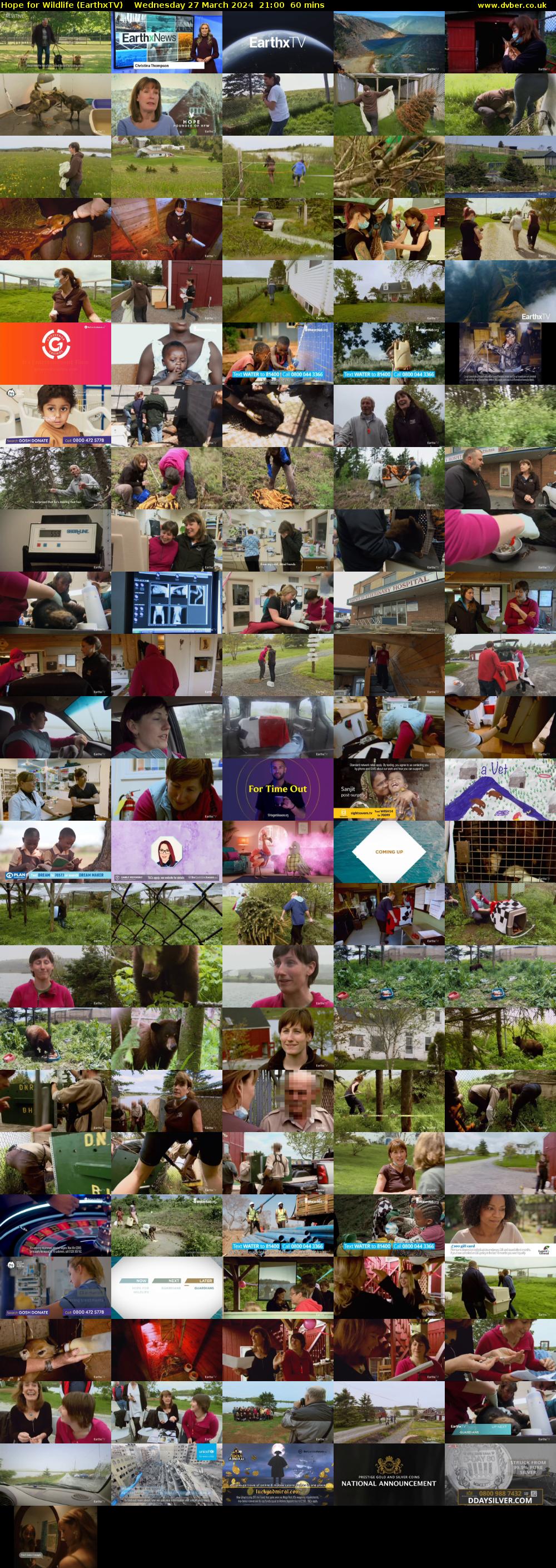 Hope for Wildlife (EarthxTV) Wednesday 27 March 2024 21:00 - 22:00