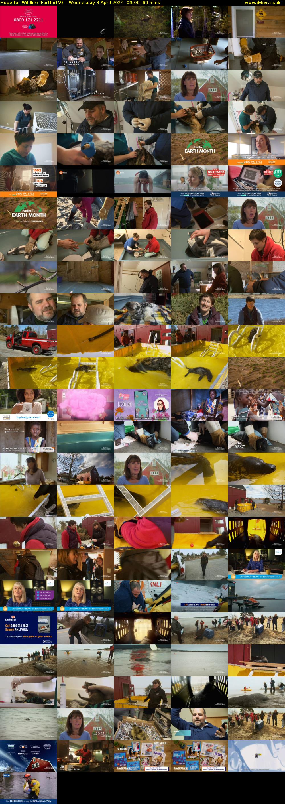 Hope for Wildlife (EarthxTV) Wednesday 3 April 2024 09:00 - 10:00