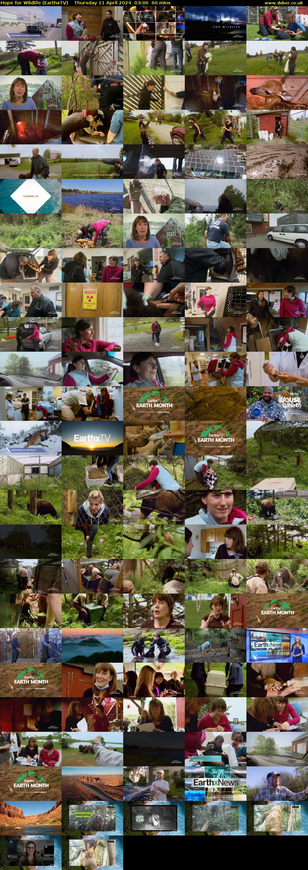 Hope for Wildlife (EarthxTV) Thursday 11 April 2024 03:00 - 04:00