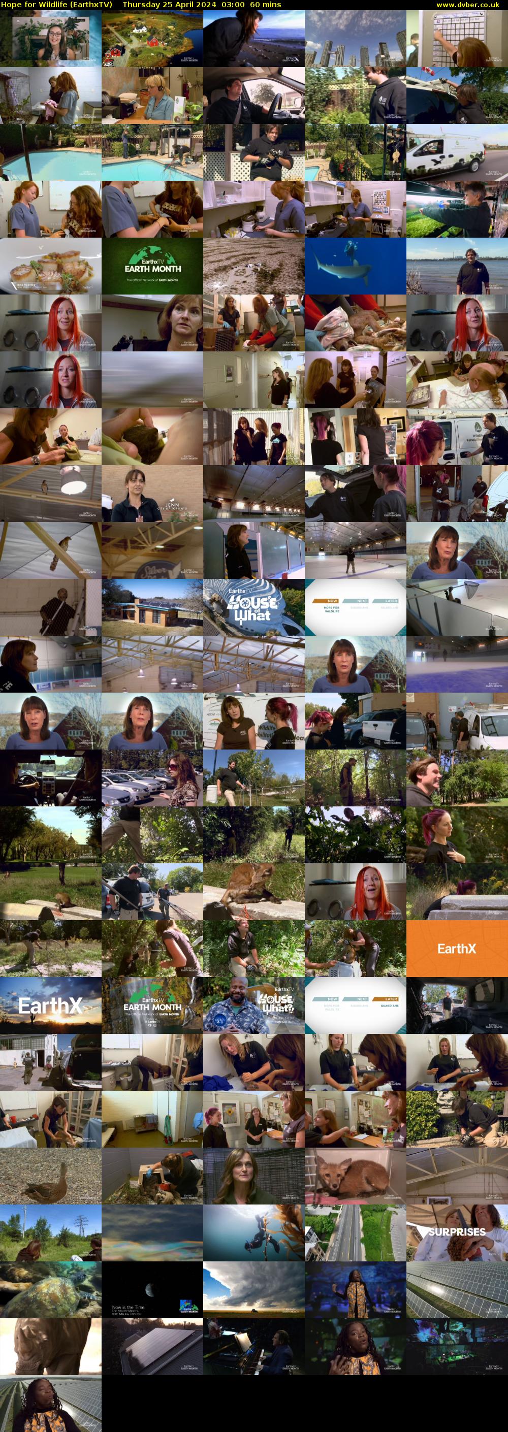 Hope for Wildlife (EarthxTV) Thursday 25 April 2024 03:00 - 04:00