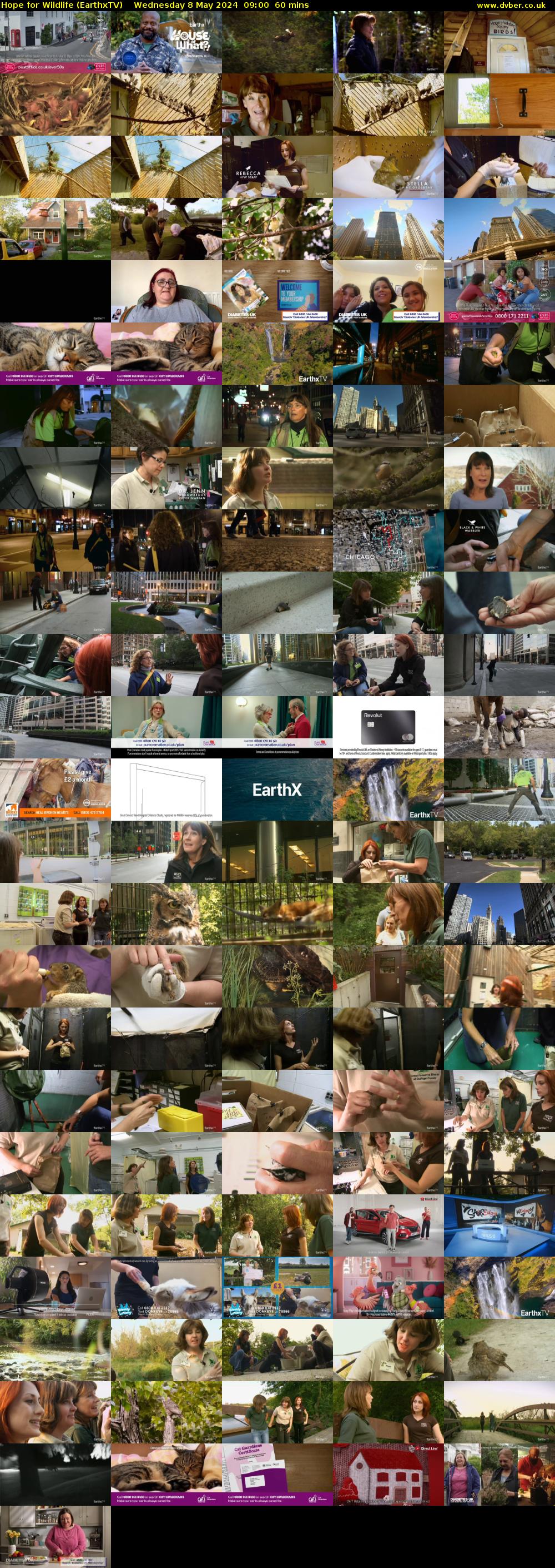 Hope for Wildlife (EarthxTV) Wednesday 8 May 2024 09:00 - 10:00