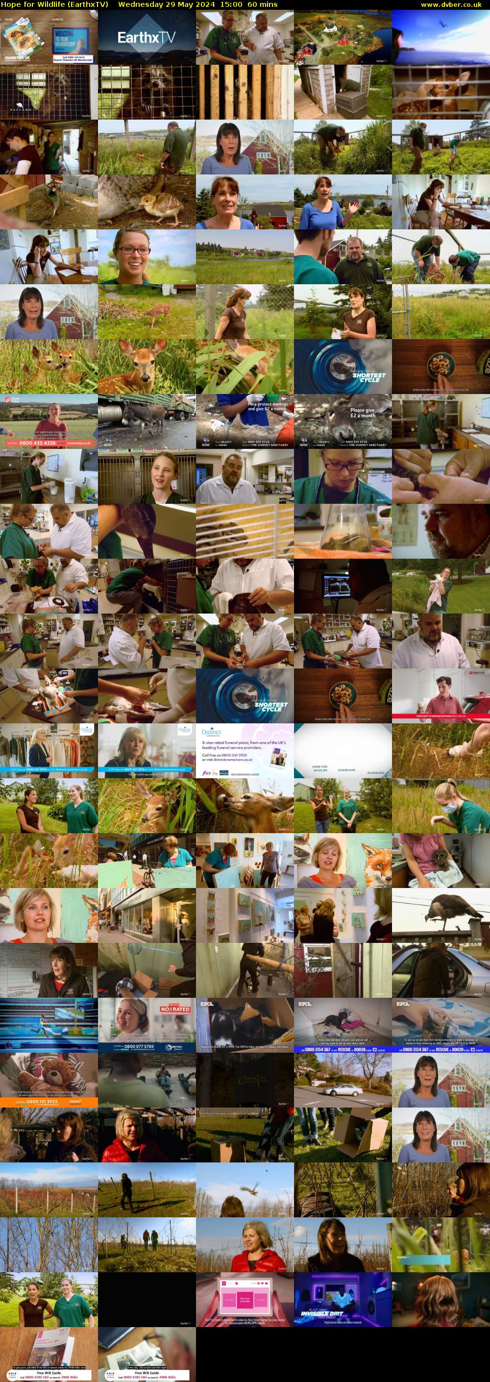 Hope for Wildlife (EarthxTV) Wednesday 29 May 2024 15:00 - 16:00