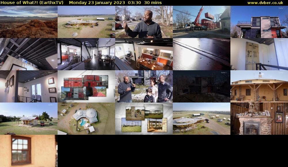 House of What?! (EarthxTV) Monday 23 January 2023 03:30 - 04:00
