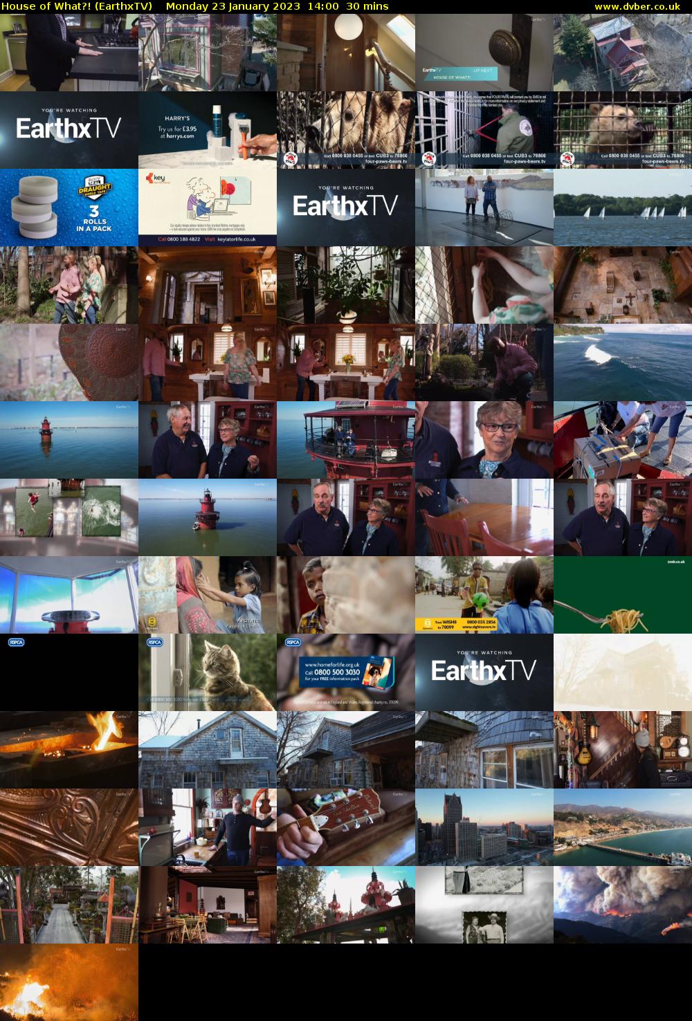 House of What?! (EarthxTV) Monday 23 January 2023 14:00 - 14:30