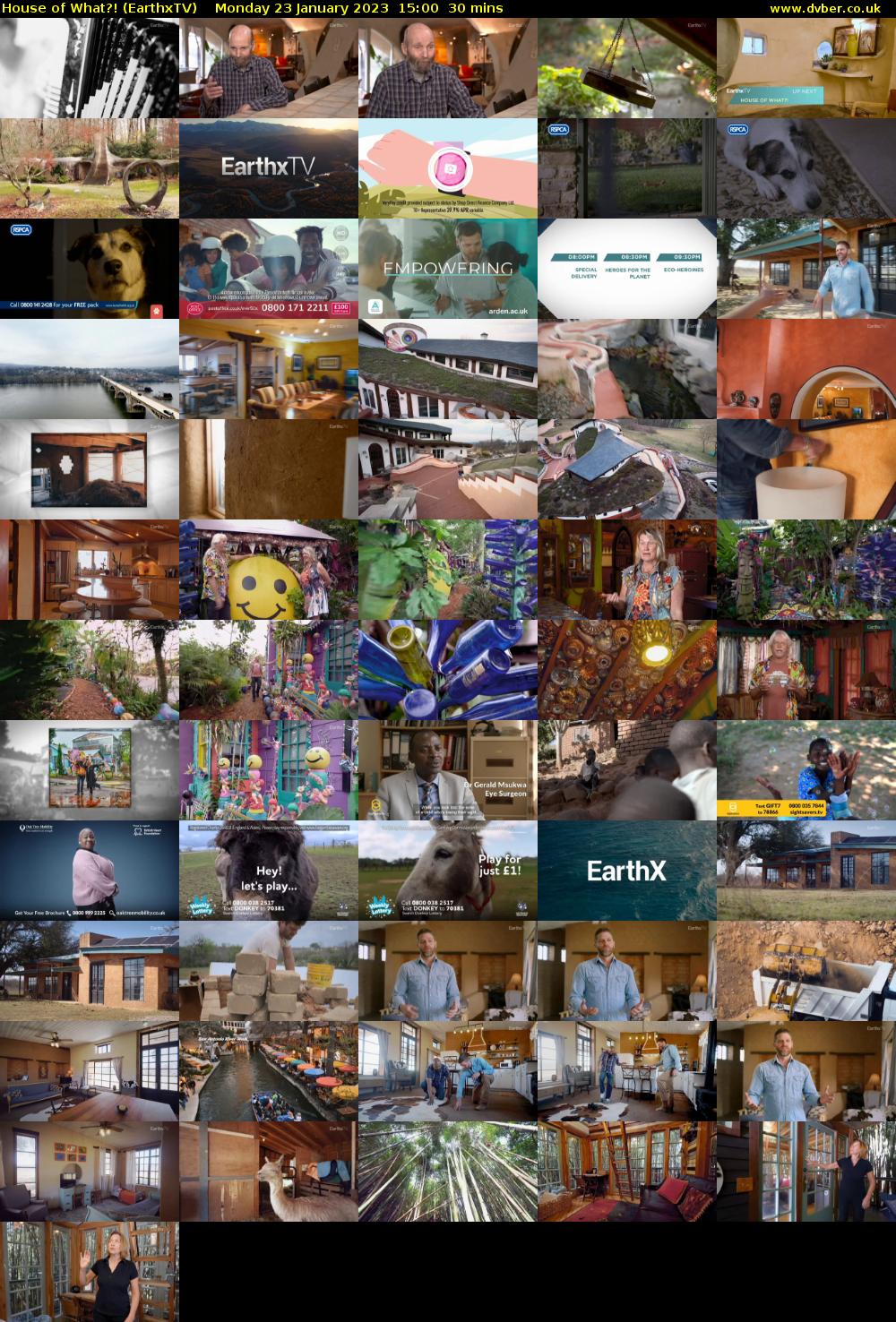 House of What?! (EarthxTV) Monday 23 January 2023 15:00 - 15:30