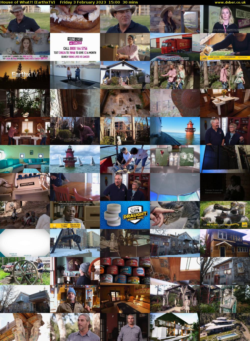 House of What?! (EarthxTV) Friday 3 February 2023 15:00 - 15:30