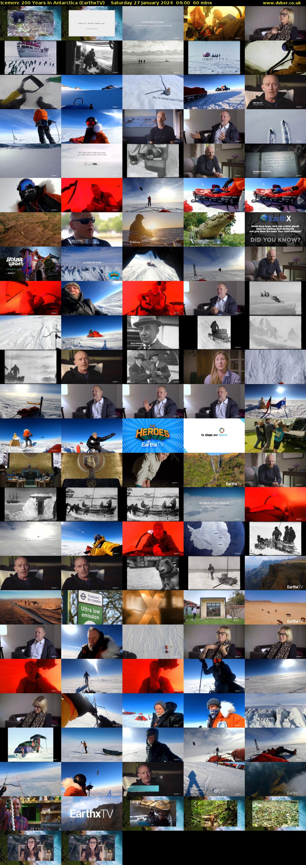 Icemen: 200 Years in Antarctica (EarthxTV) Saturday 27 January 2024 04:00 - 05:00