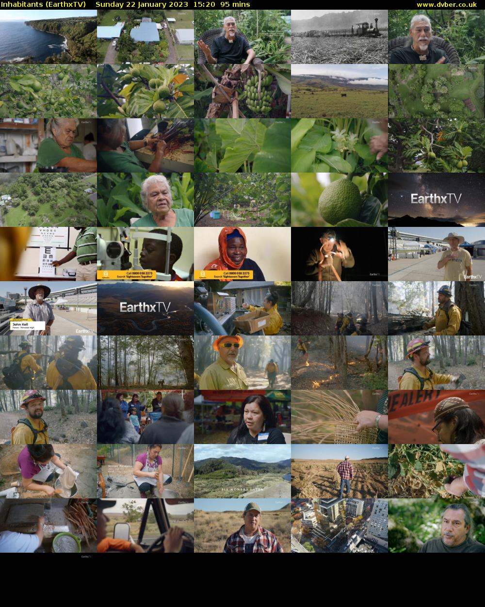 Inhabitants (EarthxTV) Sunday 22 January 2023 15:20 - 16:55