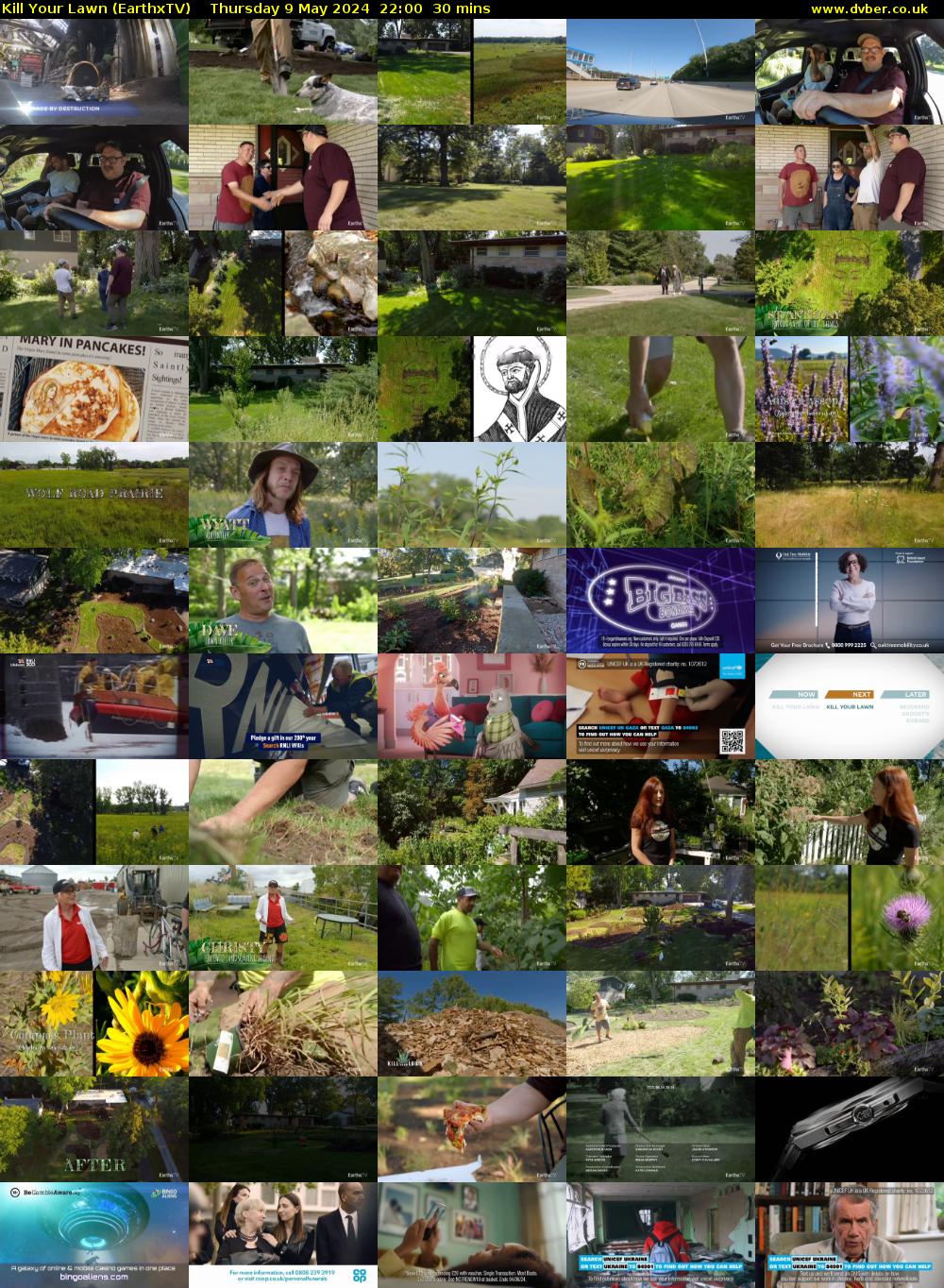 Kill Your Lawn (EarthxTV) Thursday 9 May 2024 22:00 - 22:30