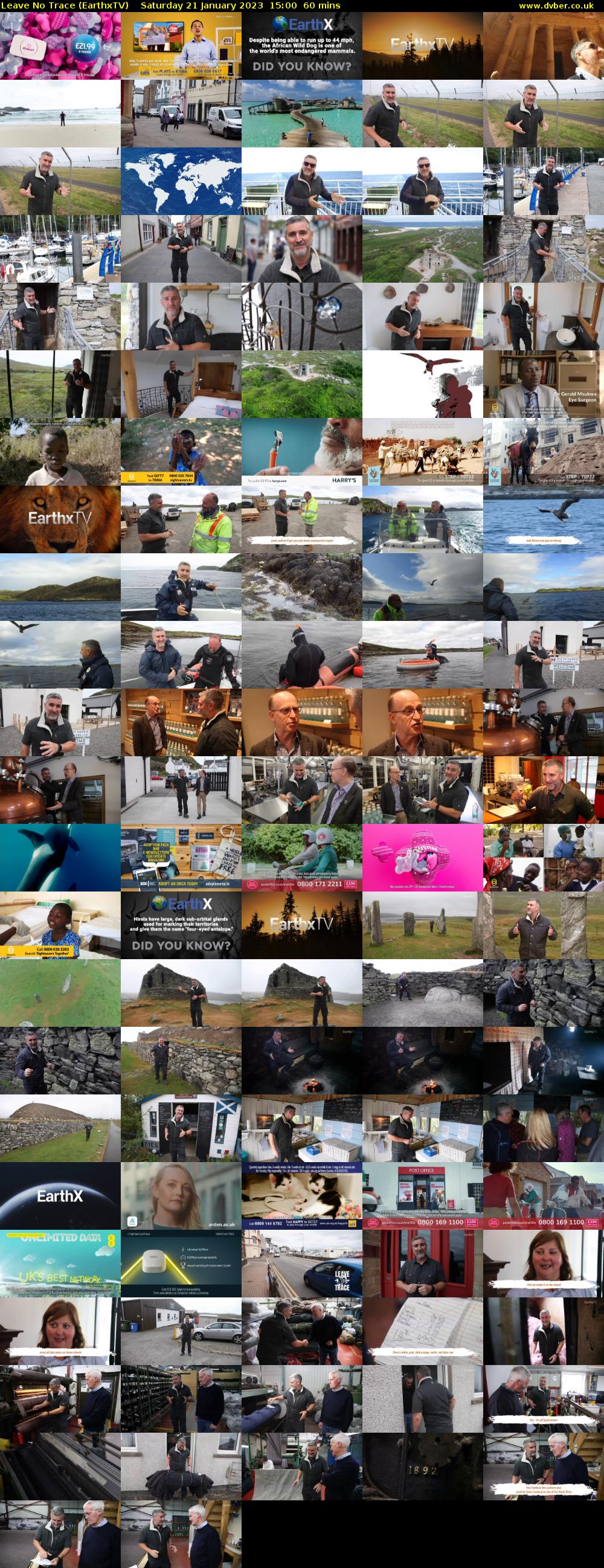 Leave No Trace (EarthxTV) Saturday 21 January 2023 15:00 - 16:00