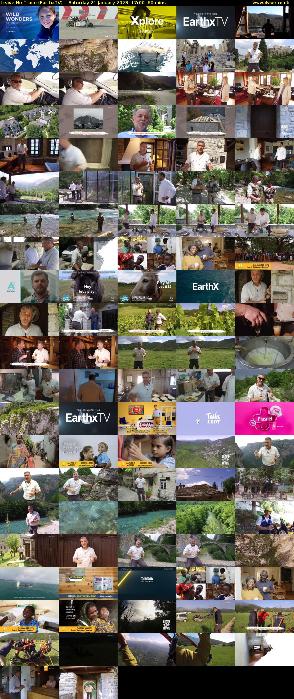 Leave No Trace (EarthxTV) Saturday 21 January 2023 17:00 - 18:00