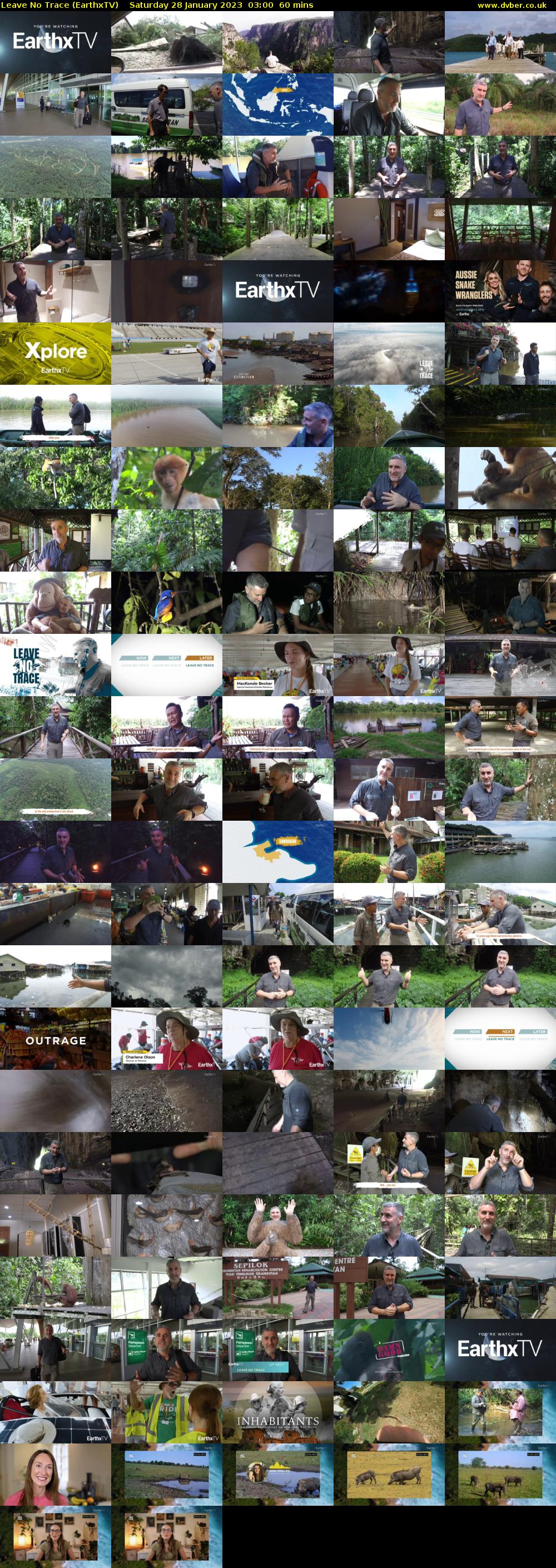 Leave No Trace (EarthxTV) Saturday 28 January 2023 03:00 - 04:00