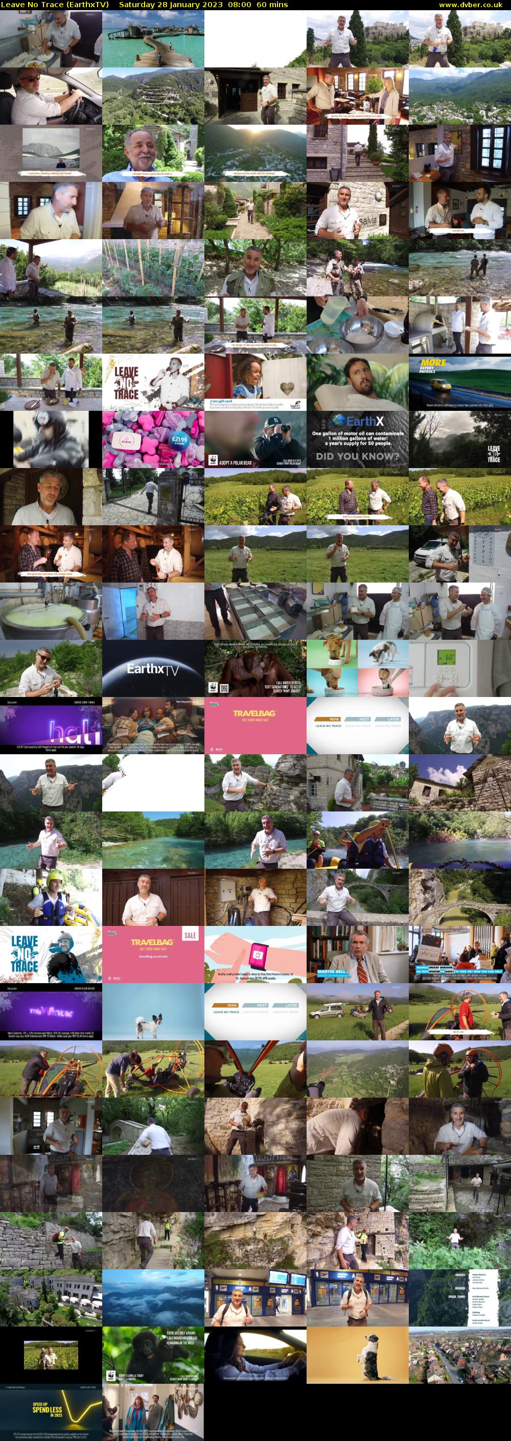 Leave No Trace (EarthxTV) Saturday 28 January 2023 08:00 - 09:00