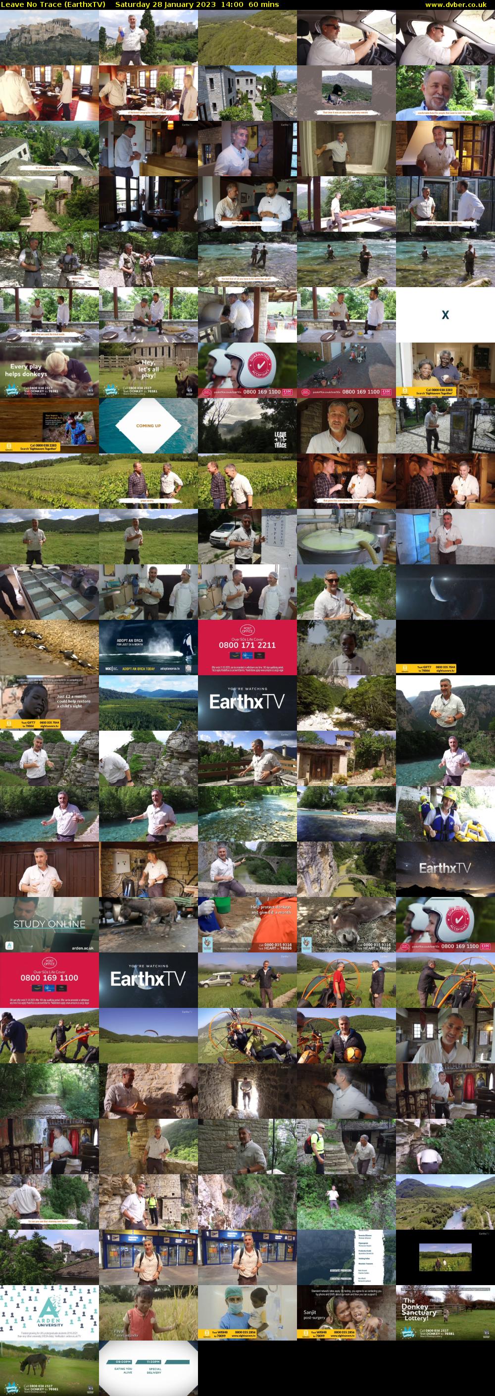 Leave No Trace (EarthxTV) Saturday 28 January 2023 14:00 - 15:00