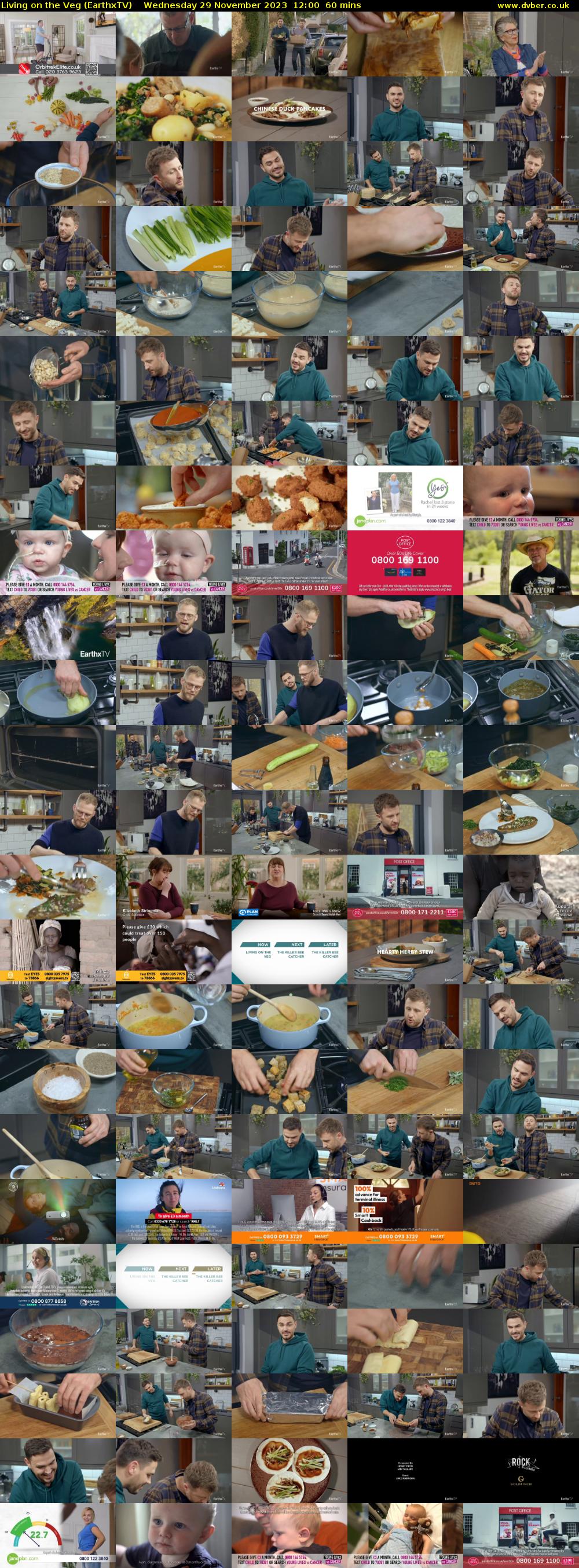 Living on the Veg (EarthxTV) Wednesday 29 November 2023 12:00 - 13:00