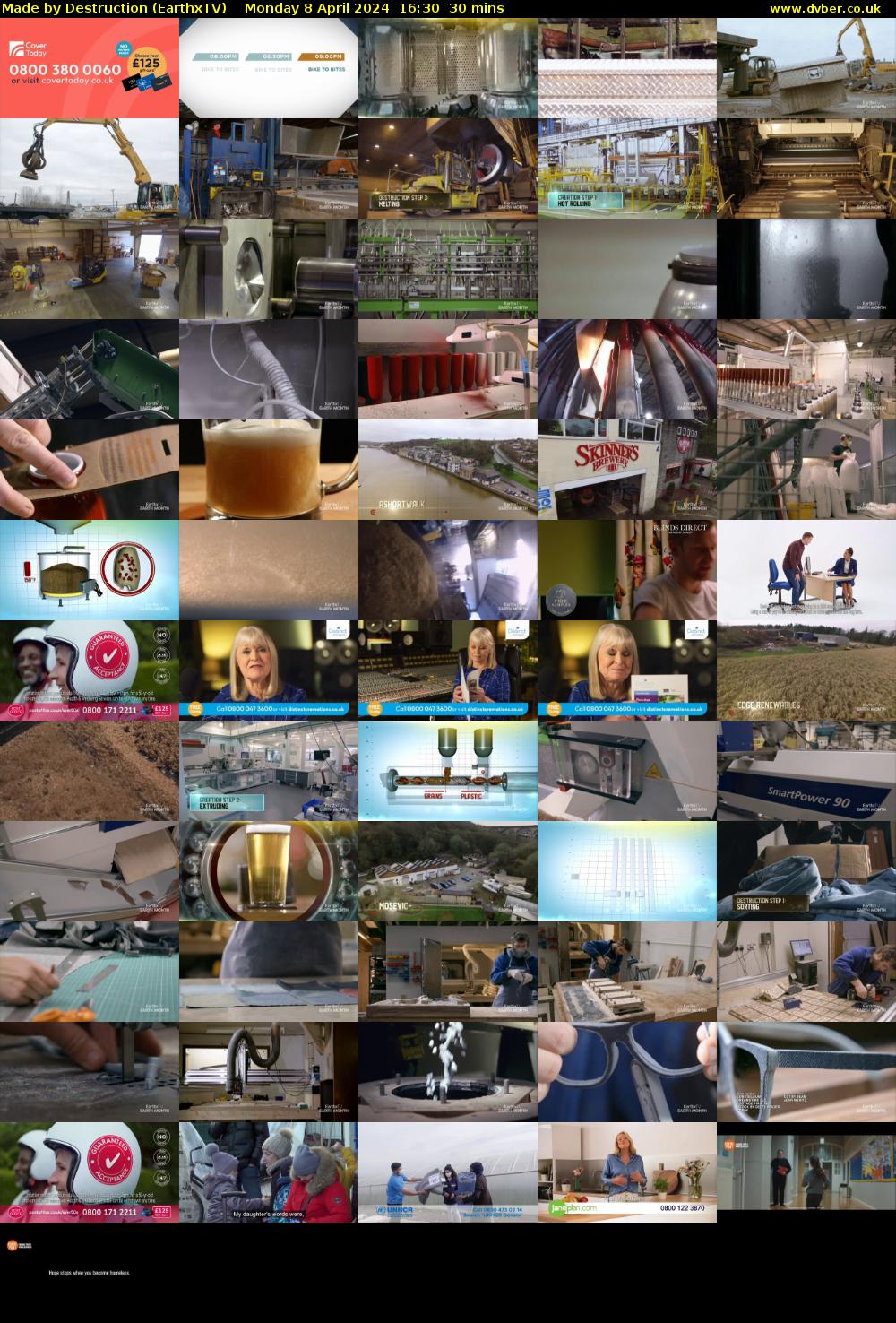 Made by Destruction (EarthxTV) Monday 8 April 2024 16:30 - 17:00