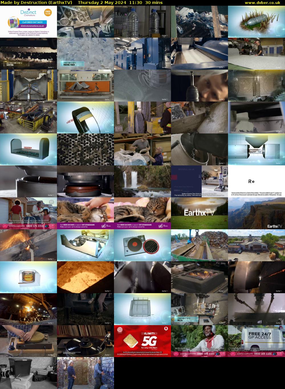 Made by Destruction (EarthxTV) Thursday 2 May 2024 11:30 - 12:00