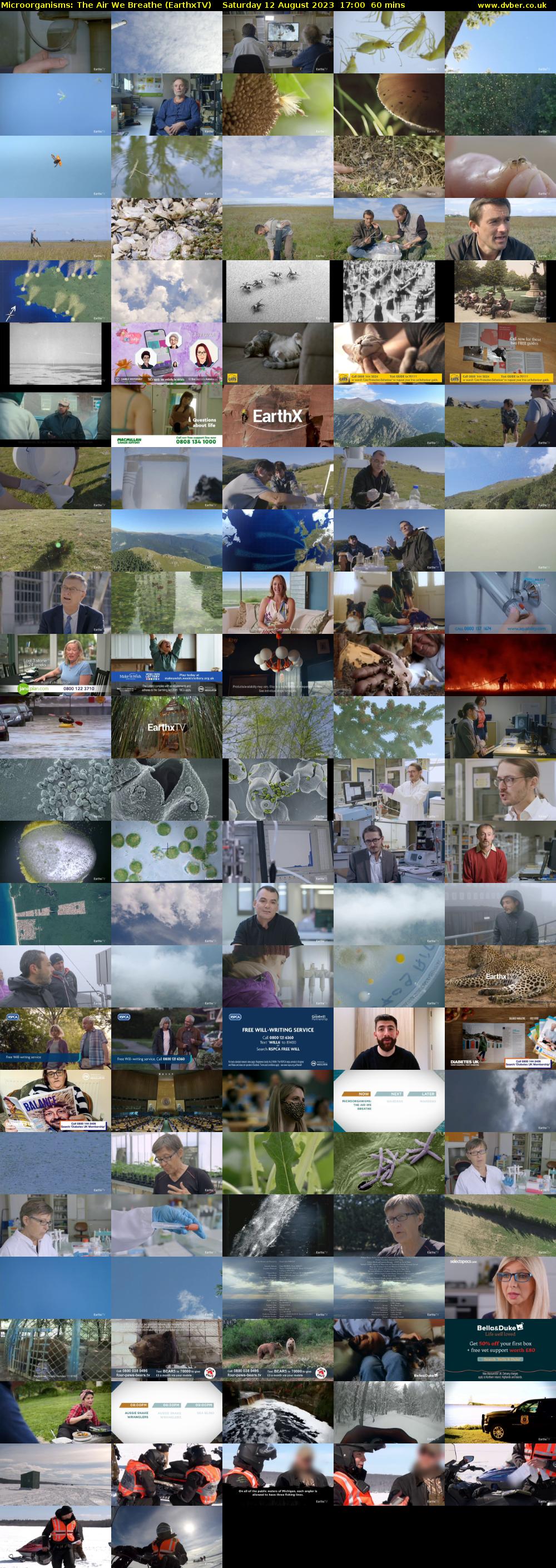 Microorganisms: The Air We Breathe (EarthxTV) Saturday 12 August 2023 17:00 - 18:00