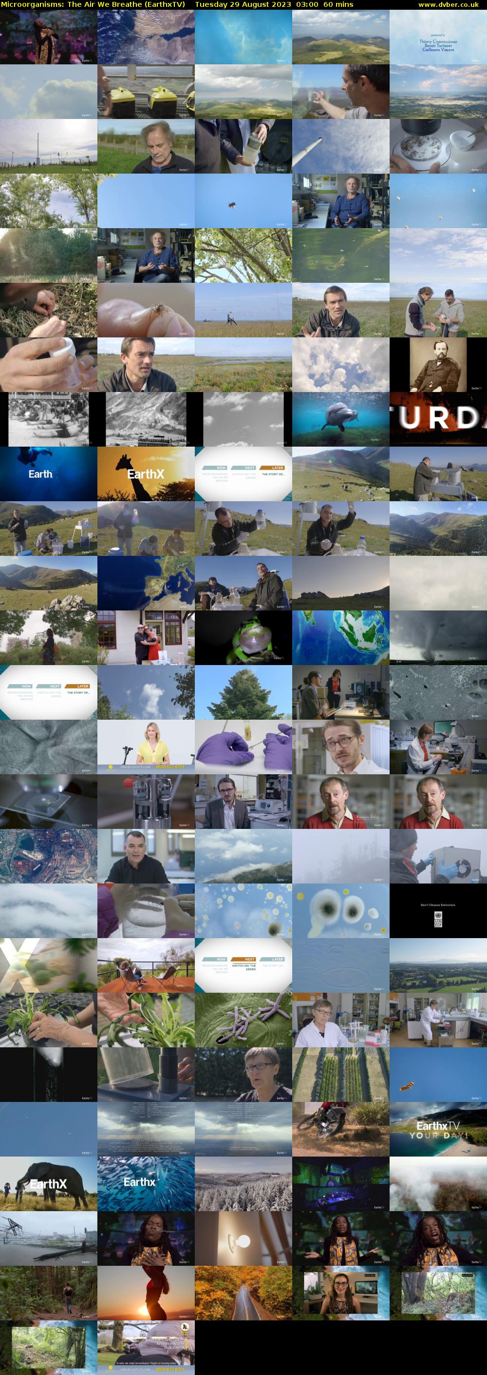 Microorganisms: The Air We Breathe (EarthxTV) Tuesday 29 August 2023 03:00 - 04:00