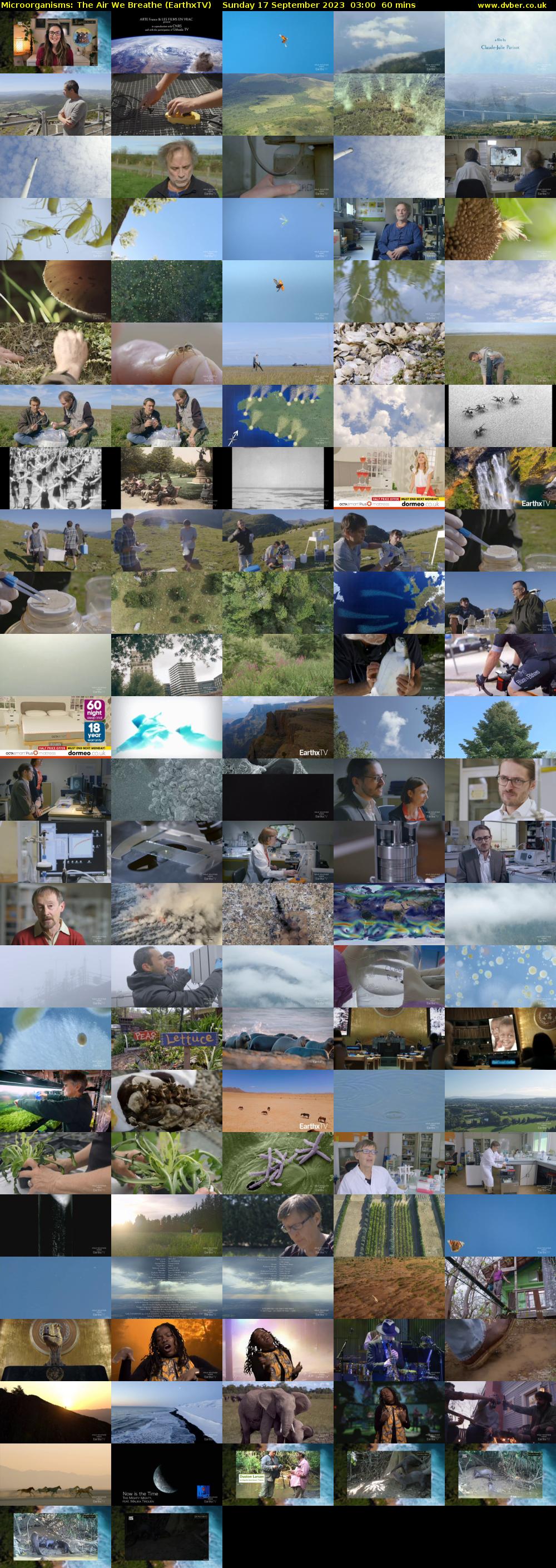 Microorganisms: The Air We Breathe (EarthxTV) Sunday 17 September 2023 03:00 - 04:00