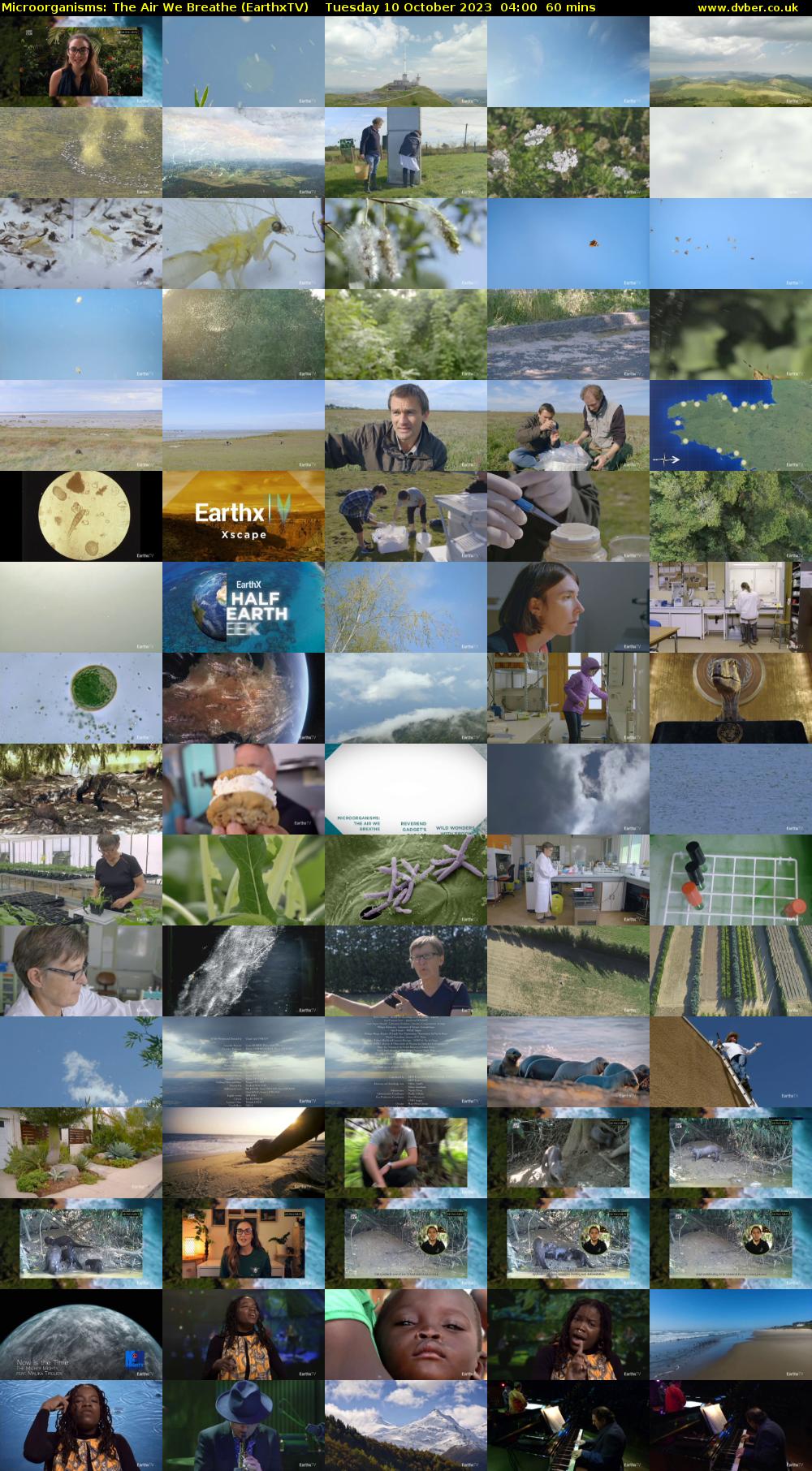 Microorganisms: The Air We Breathe (EarthxTV) Tuesday 10 October 2023 04:00 - 05:00