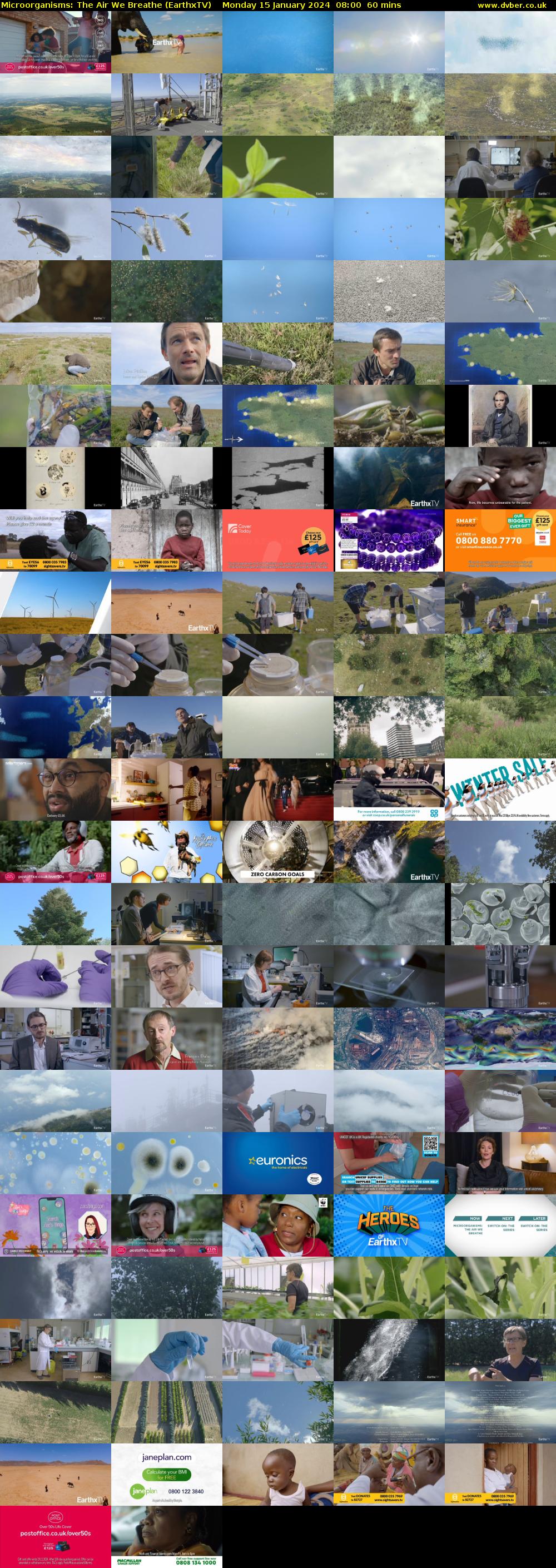 Microorganisms: The Air We Breathe (EarthxTV) Monday 15 January 2024 08:00 - 09:00