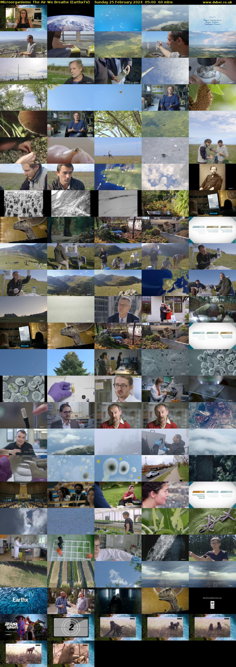 Microorganisms: The Air We Breathe (EarthxTV) Sunday 25 February 2024 05:00 - 06:00