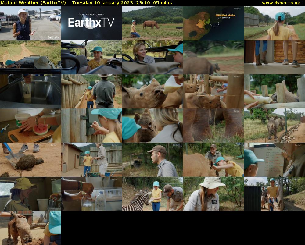 Mutant Weather (EarthxTV) Tuesday 10 January 2023 23:10 - 00:15