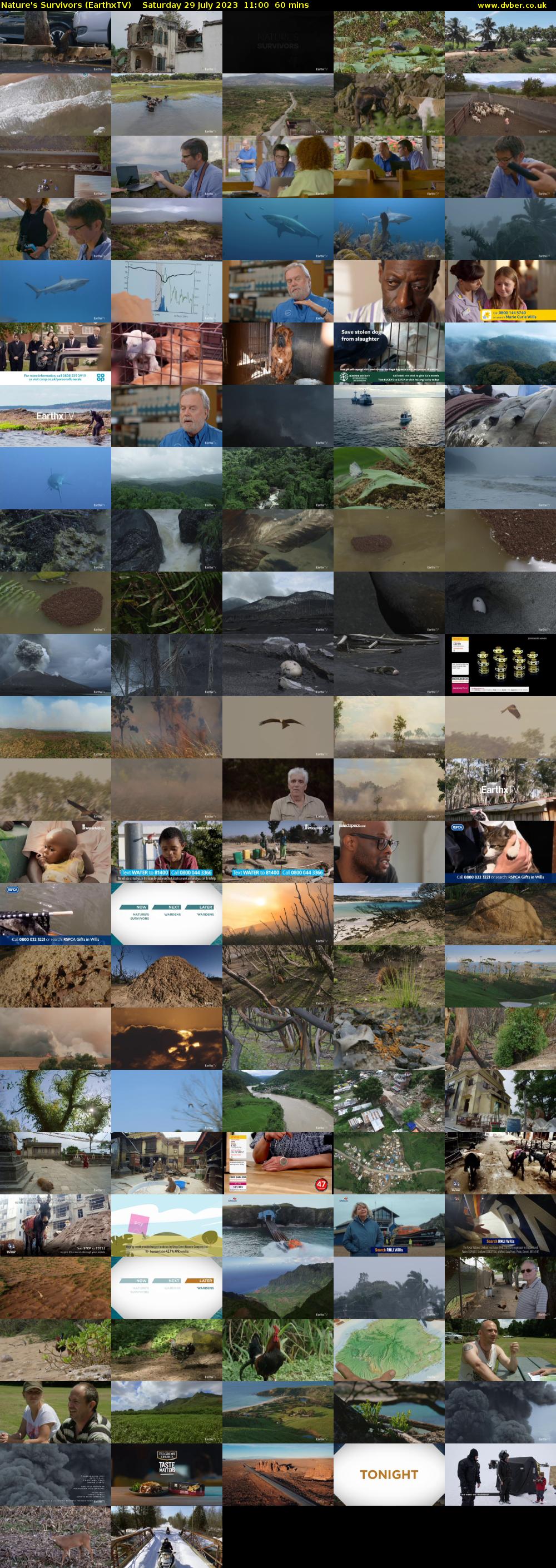 Nature's Survivors (EarthxTV) Saturday 29 July 2023 11:00 - 12:00